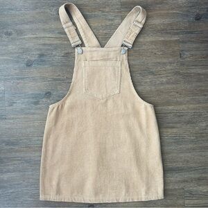 Mini Corduroy Overall Dress
